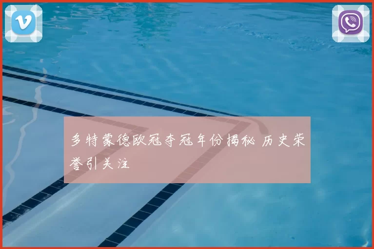 多特蒙德欧冠夺冠年份揭秘 历史荣誉引关注