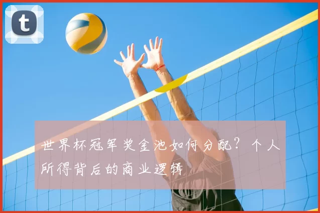 世界杯冠军奖金池如何分配?个人所得背后的商业逻辑